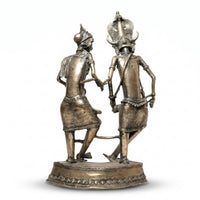 The Dancing Tribal Couple (Big) – Dhokra Metal Art