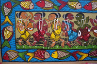 Naach Gaan - Kalighat Painting - view 3, handmade Kalighat folk painting from India