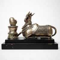 Nandi with Shiv Lingam – Dhokra Metal Art