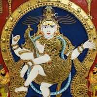 Nataraja - Tanjore Painting - view 3, handmade Tanjore painting from India