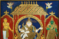 Nataraja - Tanjore Painting - view 4, handmade Tanjore painting from India
