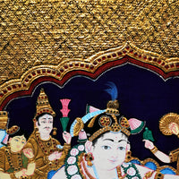 Navaneeta Krishna - Tanjore Painting - view 3, handmade Tanjore painting from India