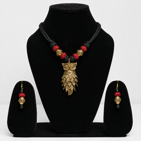 Handmade Owl Jewellery Set
