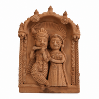 Radha Krishna - Terracotta Art - view 2, handmade terracotta art from India