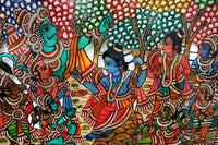 Ramayana Forest Assembly - Tholu Bommalata Leather Art - view 2, handmade Tholu Bommalata leather puppet art from India