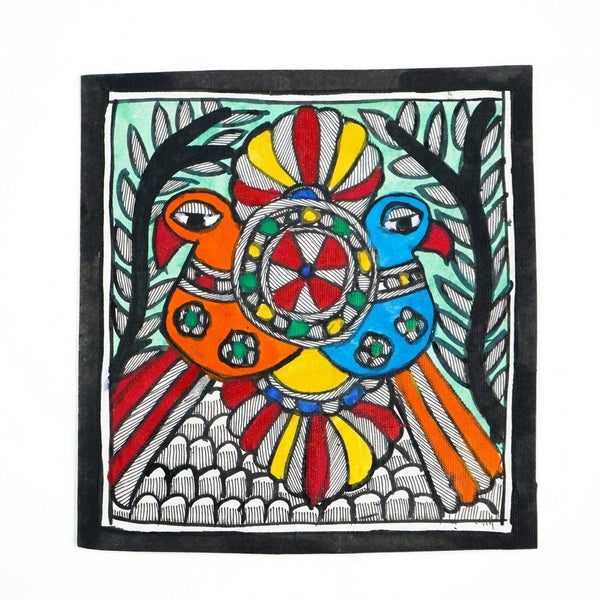 Rang Tota - Madhubani Painting - view 2, handmade Madhubani painting from India