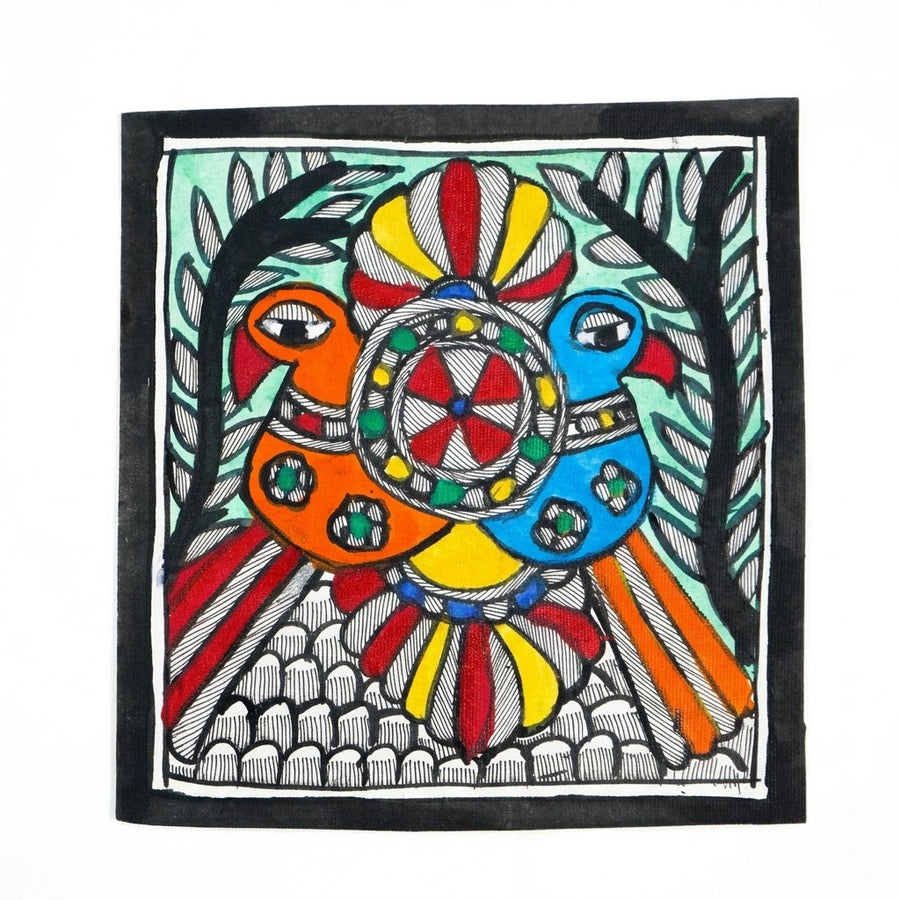 Rang Tota - Madhubani Painting - view 2, handmade Madhubani painting from India