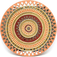 Traditional Mandala Lippan Mirror Wall Art