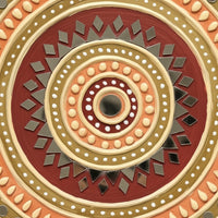 Traditional Mandala Lippan Mirror Wall Art