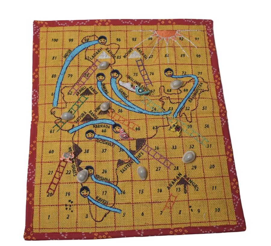 River & Mountain Handmade Game, handmade jute craft from India