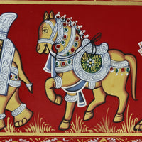 Royal Grandeur - Rajasthani Miniature Painting - view 3, handmade Rajasthani miniature painting from India