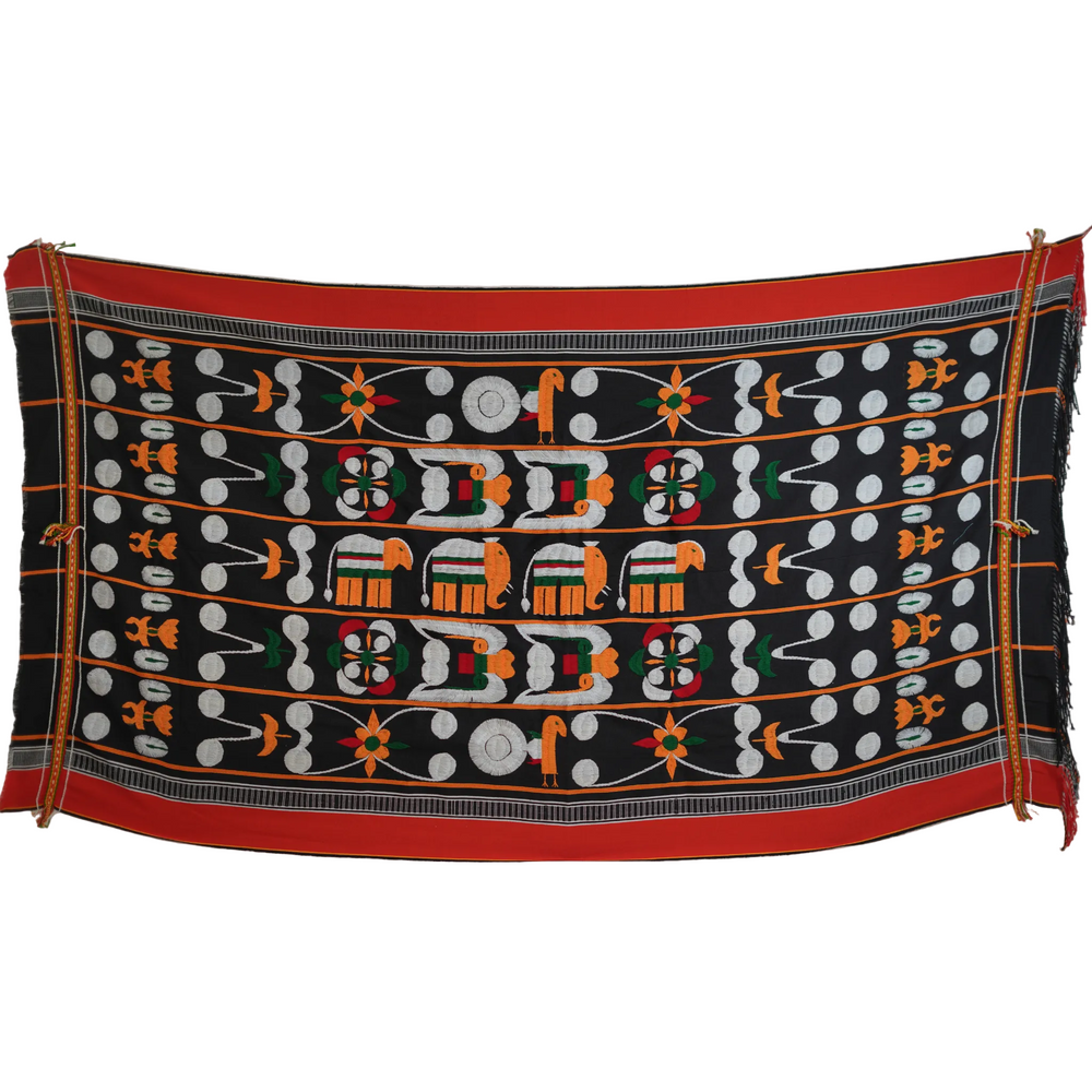 Shaphee Lanphee Shawl - Traditional Manipuri Handwoven Textile Art, handwoven Manipuri textile from India