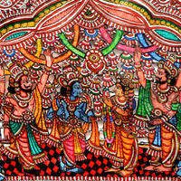 Sita Ram Swayamvar - Tholu Bommalata Leather Art - view 3, handmade Tholu Bommalata leather puppet art from India