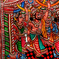 Sita Ram Swayamvar - Tholu Bommalata Leather Art - view 4, handmade Tholu Bommalata leather puppet art from India