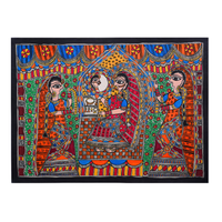 Solah Shringar - Madhubani Painting - view 3, handmade Madhubani painting from India