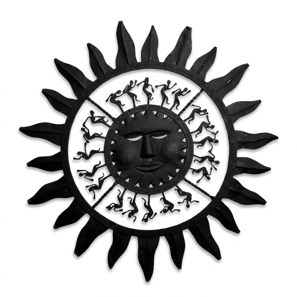 Wrought Iron Hanging Sun – Tribal Wall Art