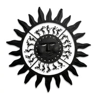 Wrought Iron Hanging Sun – Tribal Wall Art