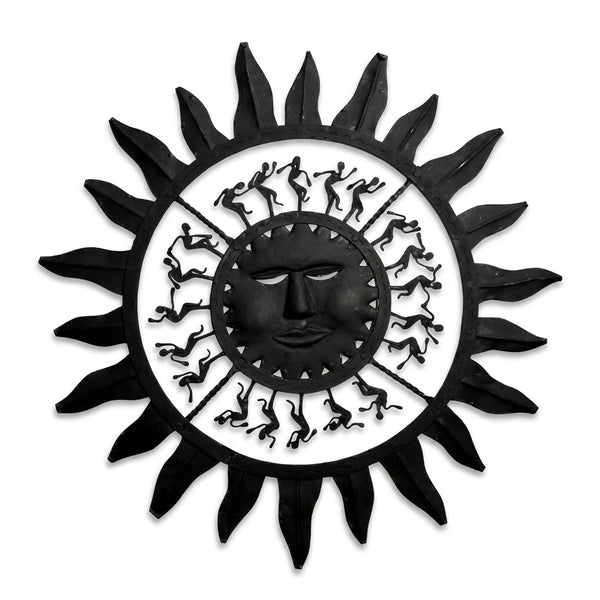 Wrought Iron Hanging Sun – Tribal Wall Art