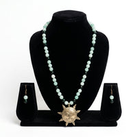 Divine Surya Dev Beaded Necklace Set