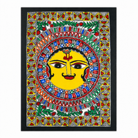 Surya Mandala - Madhubani Painting - view 2, handmade Madhubani painting from India