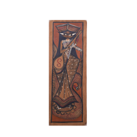 Swarangi Saraswati - Kalighat Painting, handmade Kalighat folk painting from India