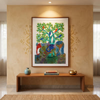Wildlife Forest – Gond Paper Painting