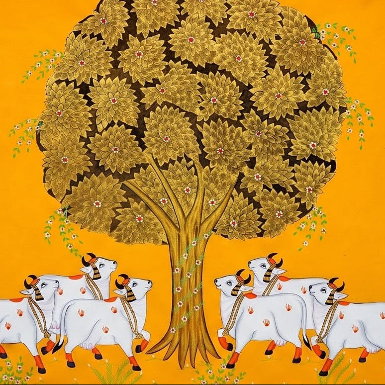 Gau Dham – Pichwai Painting