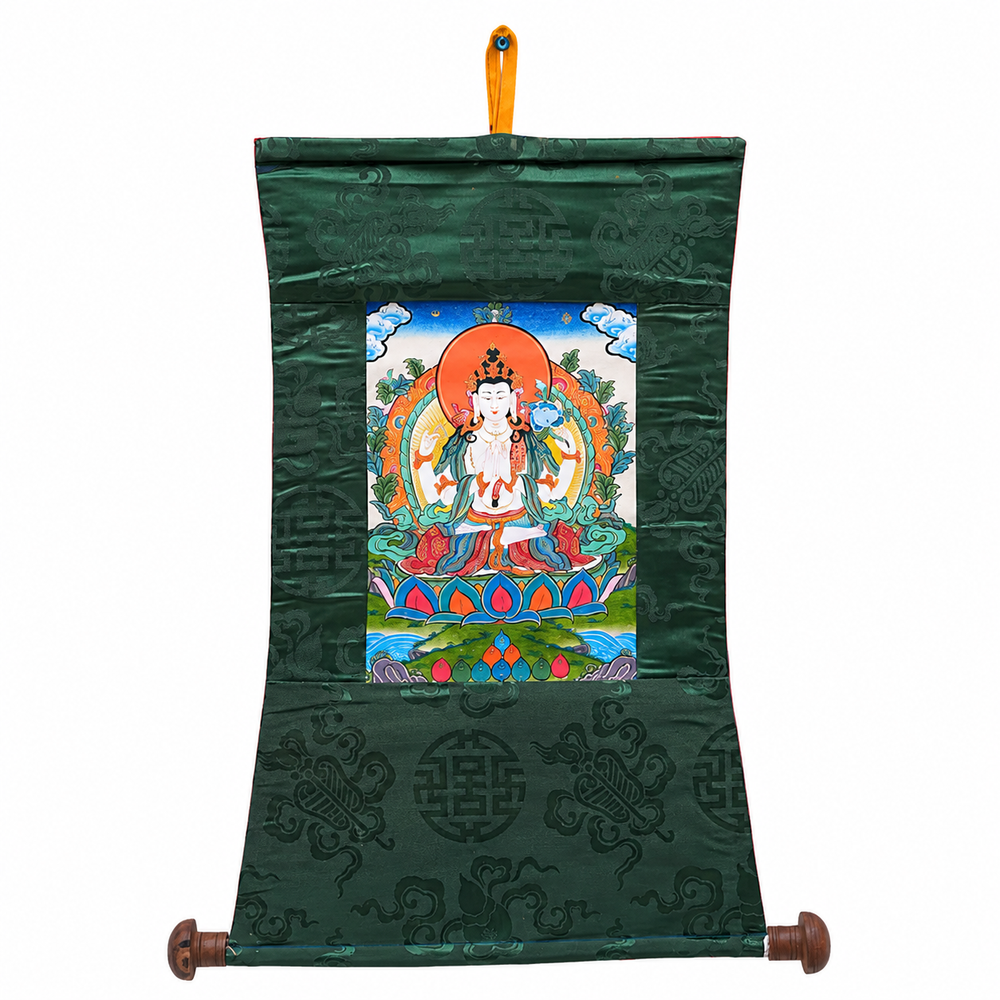 Tibetan Buddhist - Thangka Painting, handpainted Tibetan Thangka painting