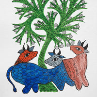 Animals and the Forest – Gond Paper Painting