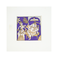 Vighnaharta Ganesh - Phad Painting, handmade Phad painting from India