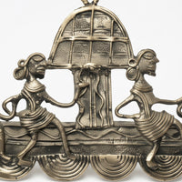 Peacock Boat Wall Hanging – Dhokra Metal Art